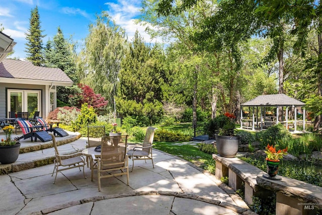 876 E Pennsylvania Ln, Boise, ID 83706 - view of patio / terrace with a gazebo and outdoor dining space