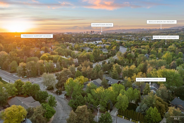876 E Pennsylvania Ln, Boise, ID 83706 - view of aerial view at dusk