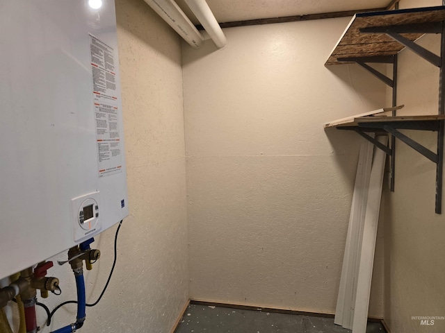 interior space with water heater