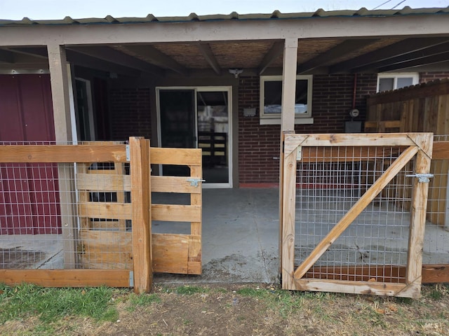 view of horse barn