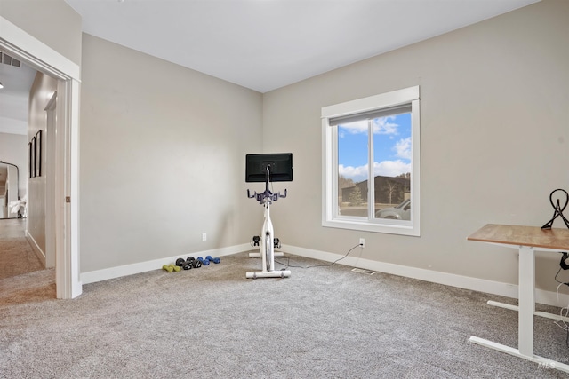 129 E 33 S, Burley, ID 83318 - workout room with carpet flooring, baseboards, and visible vents