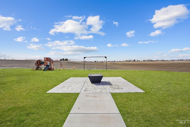 129 E 33 S, Burley, ID 83318 - exterior space featuring a yard, a rural view, and a playground