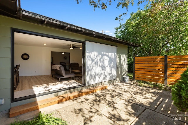 view of patio / terrace with fence