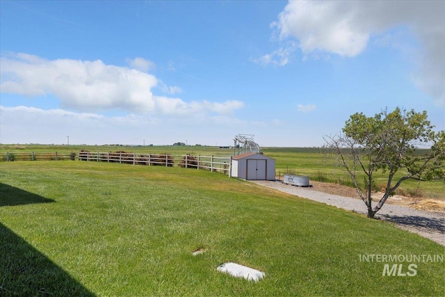 3415N 2600 2600 E E, Twin Falls, ID 83301 - view of yard with a storage unit and a rural view