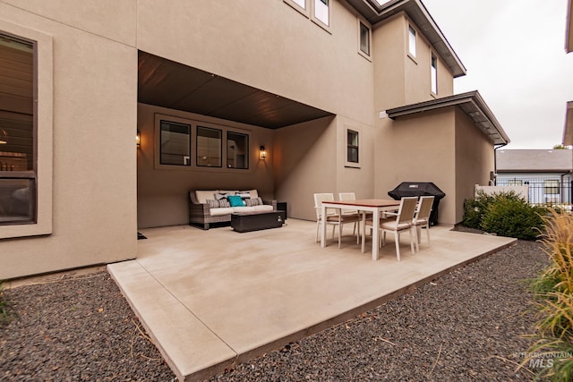 view of patio / terrace with an outdoor hangout area