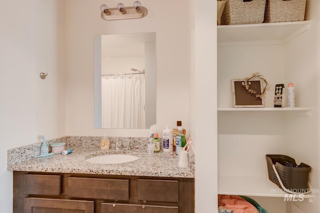 full bathroom with vanity