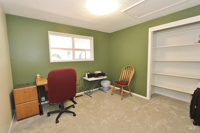 2155 N 24th St, Boise, ID 83702 - carpeted office featuring attic access, baseboards, and a textured ceiling