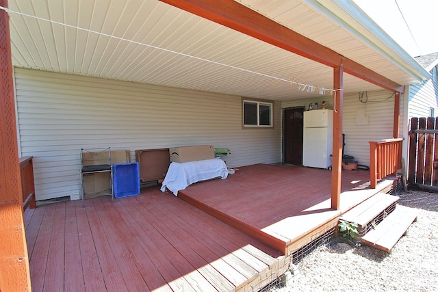 2155 N 24th St, Boise, ID 83702 - wooden deck featuring fence