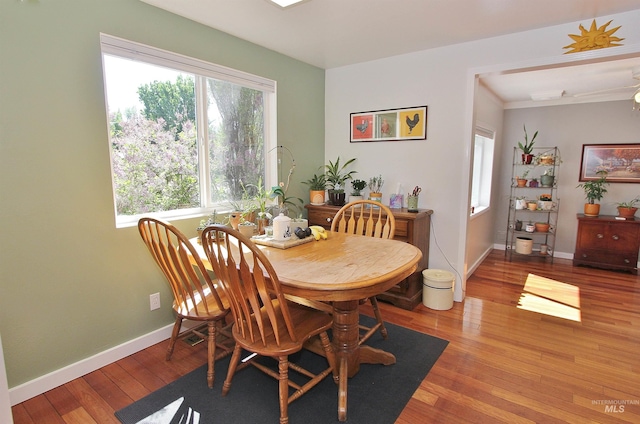 2155 N 24th St, Boise, ID 83702 - dining room featuring wood-type flooring and baseboards