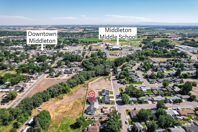 drone / aerial view featuring a residential view