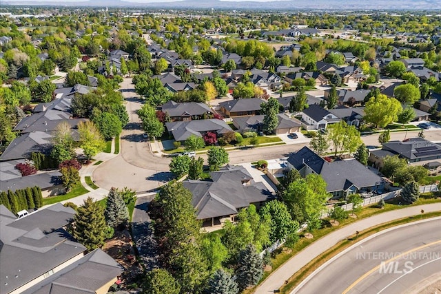 birds eye view of property featuring a residential view