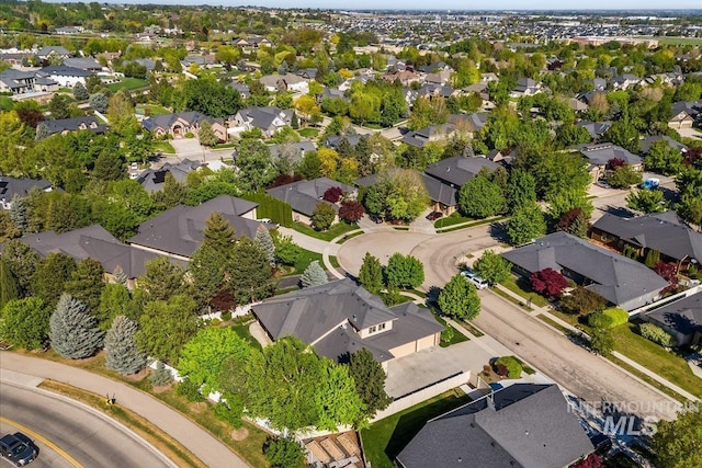 birds eye view of property featuring a residential view