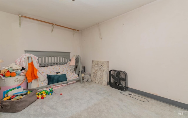 bedroom featuring carpet flooring