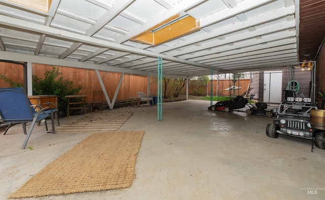 exterior space featuring fence