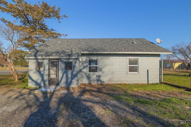 view of back of property