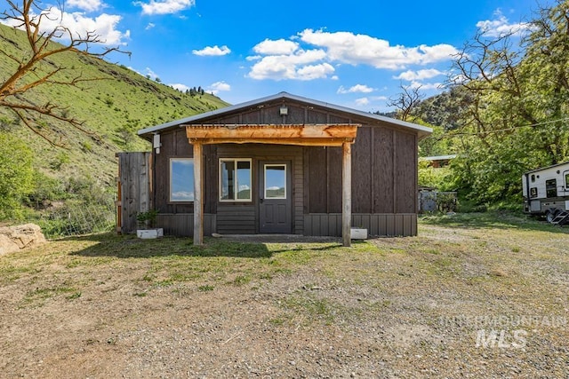 255 Seven U Ranch Rd, Lucile, ID 83542 - view of outbuilding with a mountain view