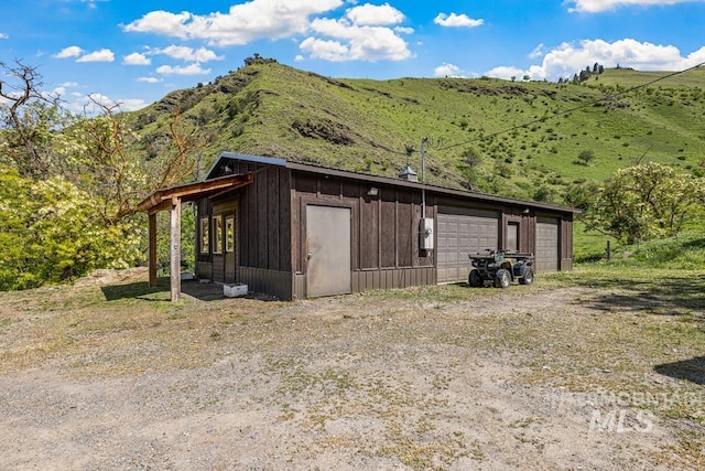 255 Seven U Ranch Rd, Lucile, ID 83542 - view of outbuilding with a mountain view