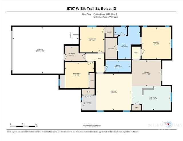 5707 W Elk Trail St Unit 630, Boise, ID 83714 - property floor plan