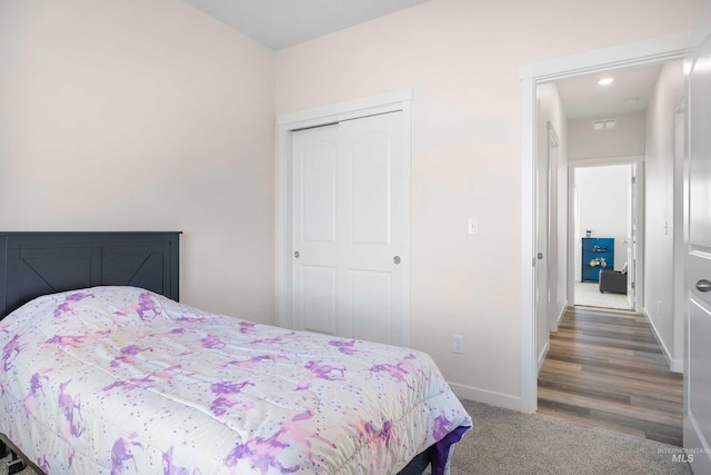 205 W 13th Ave, Jerome, ID 83338 - bedroom featuring a closet, baseboards, and carpet