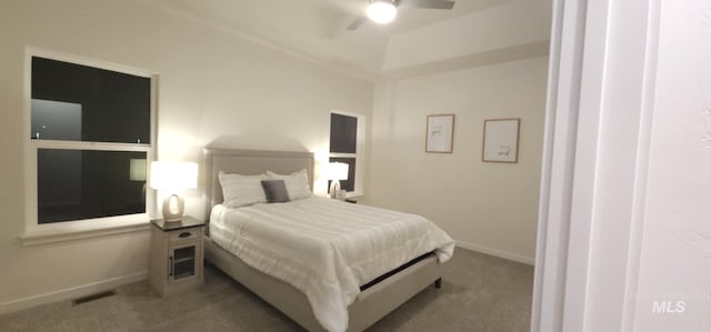 205 W 13th Ave, Jerome, ID 83338 - bedroom featuring carpet floors, baseboards, and ceiling fan