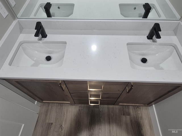1178 S Barberry Pl, Nampa, ID 83686 - bathroom view of vanity and wood finished floors