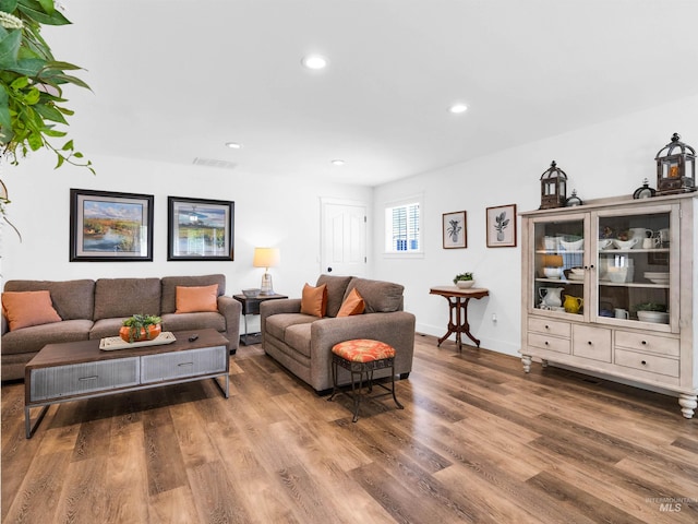 248 N Palmetto Dr, Eagle, ID 83616 - living area with wood finished floors and recessed lighting