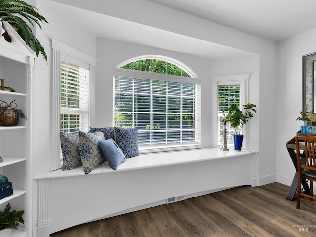 248 N Palmetto Dr, Eagle, ID 83616 - living area with dark wood finished floors and baseboards