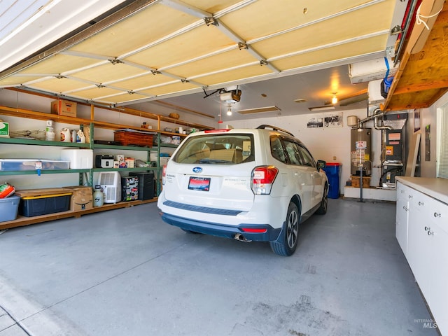 248 N Palmetto Dr, Eagle, ID 83616 - garage featuring water heater, a garage door opener, and heating unit