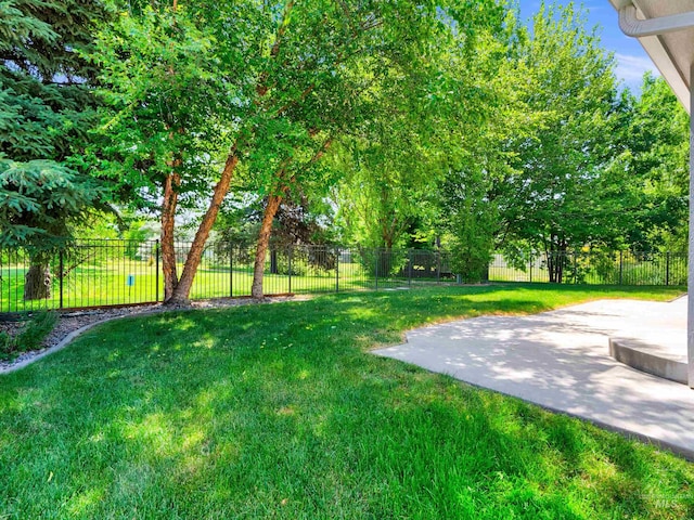 248 N Palmetto Dr, Eagle, ID 83616 - fenced backyard featuring a patio area
