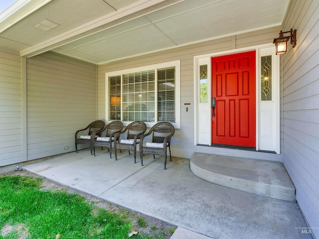 248 N Palmetto Dr, Eagle, ID 83616 - doorway to property featuring covered porch