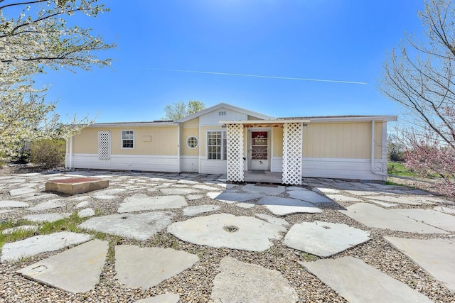 view of manufactured / mobile home