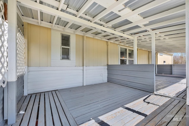 view of wooden terrace