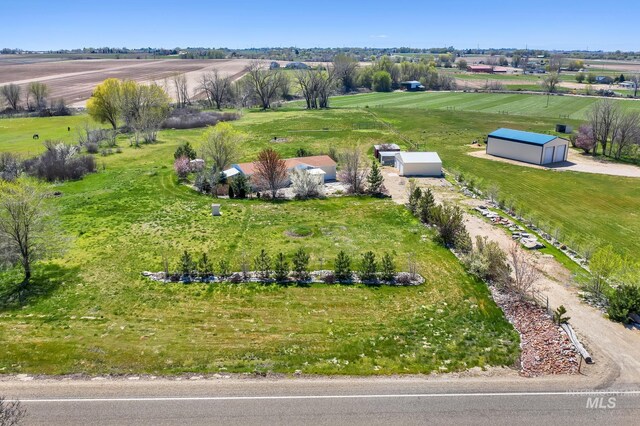 drone / aerial view featuring a rural view