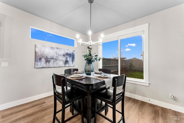 dining space featuring hardwood / wood-style floors