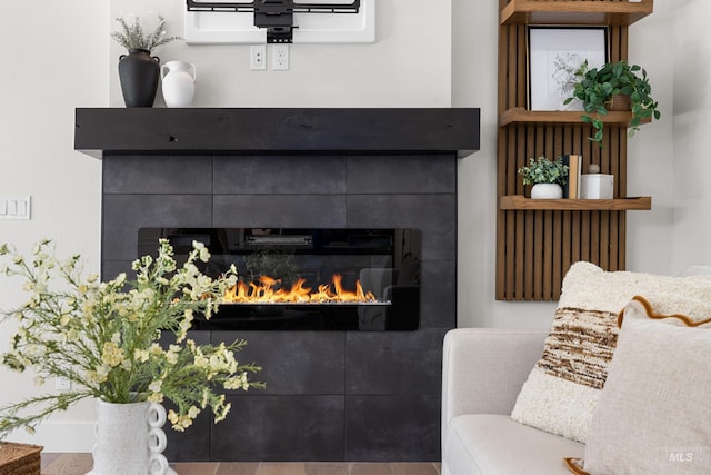 3051 S Sedgebrook Ln, Eagle, ID 83616 - detailed view of a glass covered fireplace