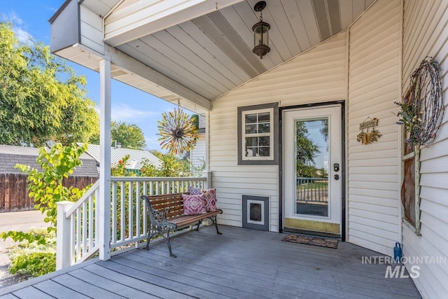 deck with fence