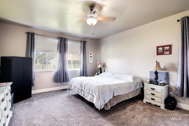 1234 W Sagwon Dr, Kuna, ID 83634 - bedroom with light carpet, baseboards, and a ceiling fan