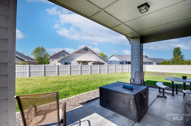 1234 W Sagwon Dr, Kuna, ID 83634 - view of patio / terrace featuring a residential view