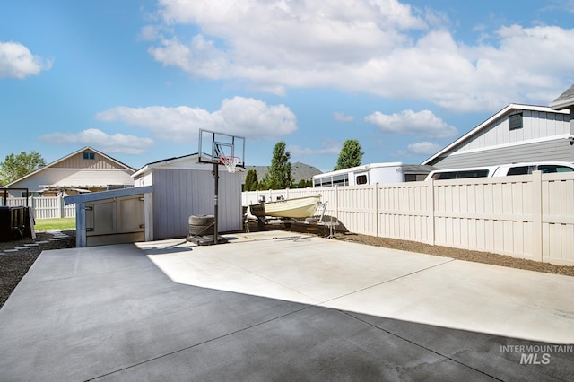 1234 W Sagwon Dr, Kuna, ID 83634 - view of patio with a shed