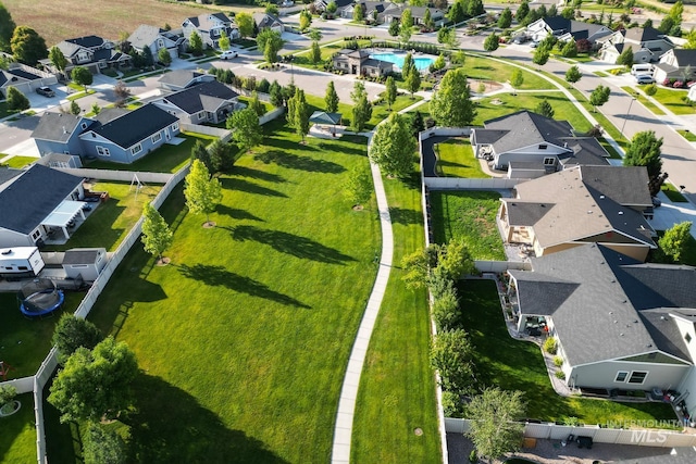 1234 W Sagwon Dr, Kuna, ID 83634 - aerial view of residential area with a pool