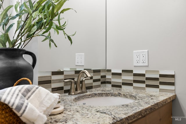 10685 W Evelia St, Boise, ID 83709 - bathroom view of vanity and backsplash