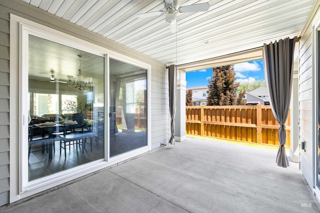 10685 W Evelia St, Boise, ID 83709 - view of patio / terrace featuring ceiling fan