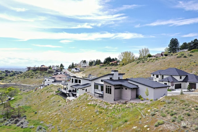aerial perspective of suburban area