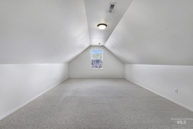 1517 Elm St N, Jerome, ID 83338 - additional living space with vaulted ceiling, baseboards, and carpet floors