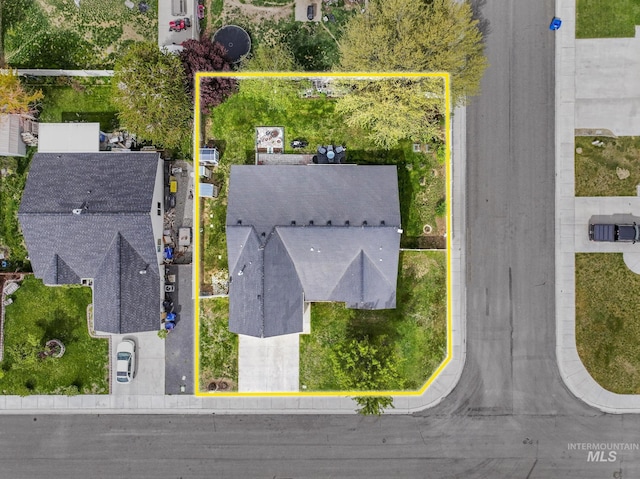 1517 Elm St N, Jerome, ID 83338 - aerial overview of property's location featuring property parcel outlined