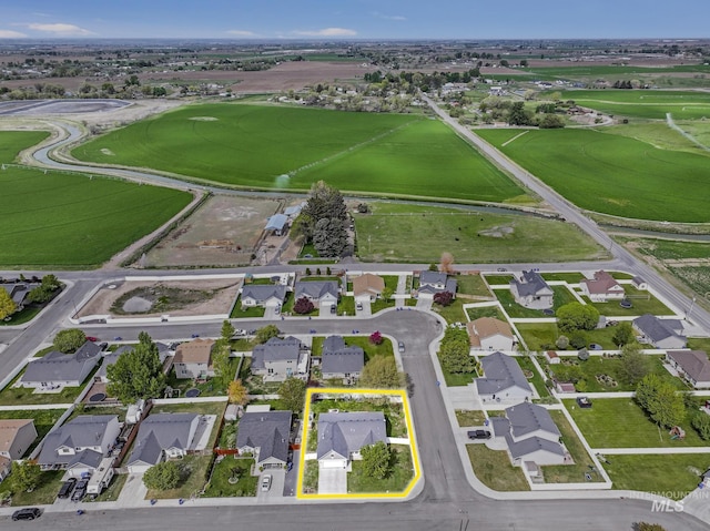 1517 Elm St N, Jerome, ID 83338 - aerial perspective of suburban area with property boundaries highlighted