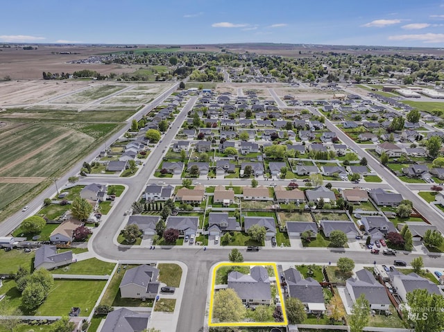 1517 Elm St N, Jerome, ID 83338 - aerial view of property's location featuring property boundaries highlighted and nearby suburban area