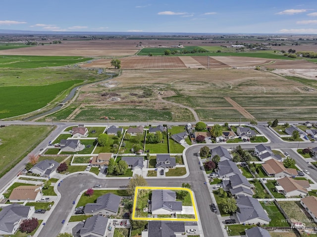 1517 Elm St N, Jerome, ID 83338 - aerial view of residential area with property boundaries highlighted