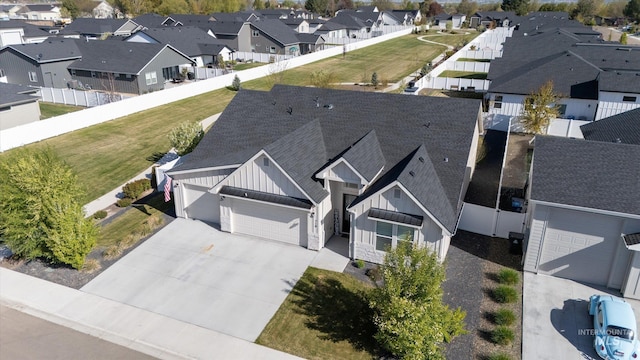 birds eye view of property featuring a residential view