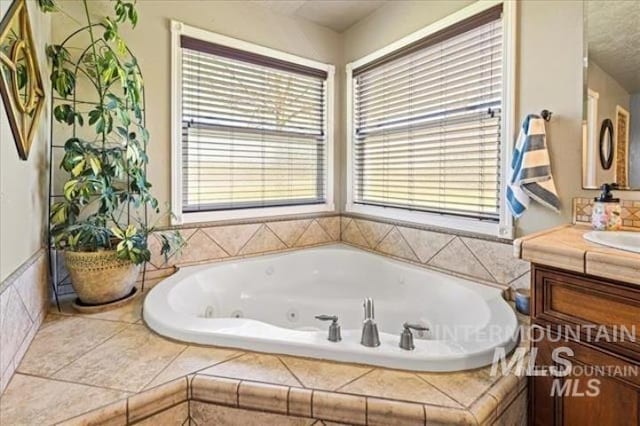3845 S Powerline, Melba, ID 83641 - full bathroom with vanity and a tub with jets